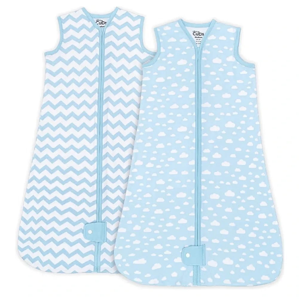 NWT Comfy Cubs Baby 2 pack Sleep Sacks 12-18 Months, Large blue - Picture 1 of 5